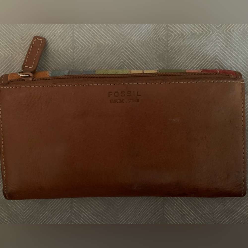 Fossil Suede Front Wallet With Calculator - image 4